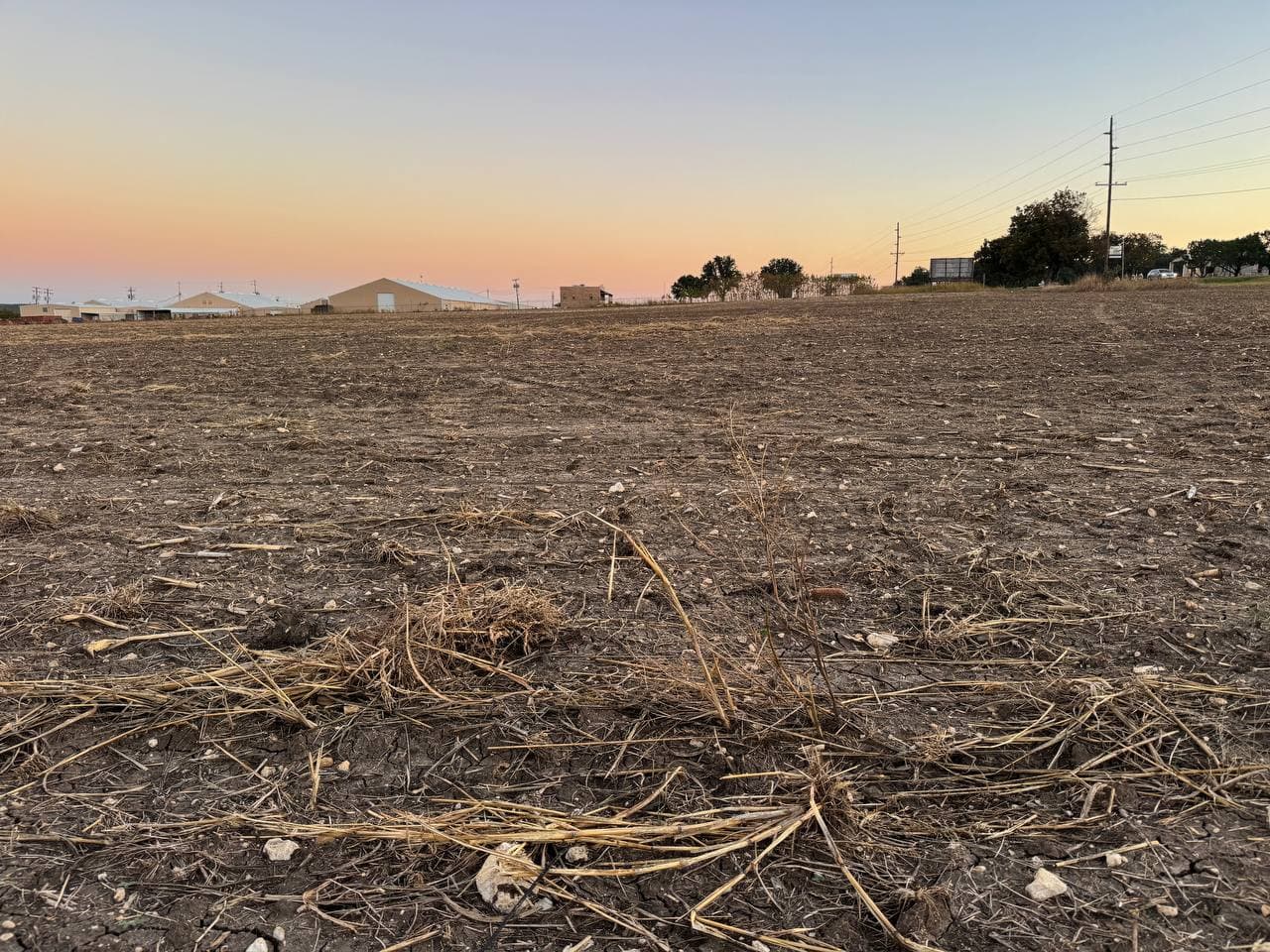 Cleared land parcel ready for development